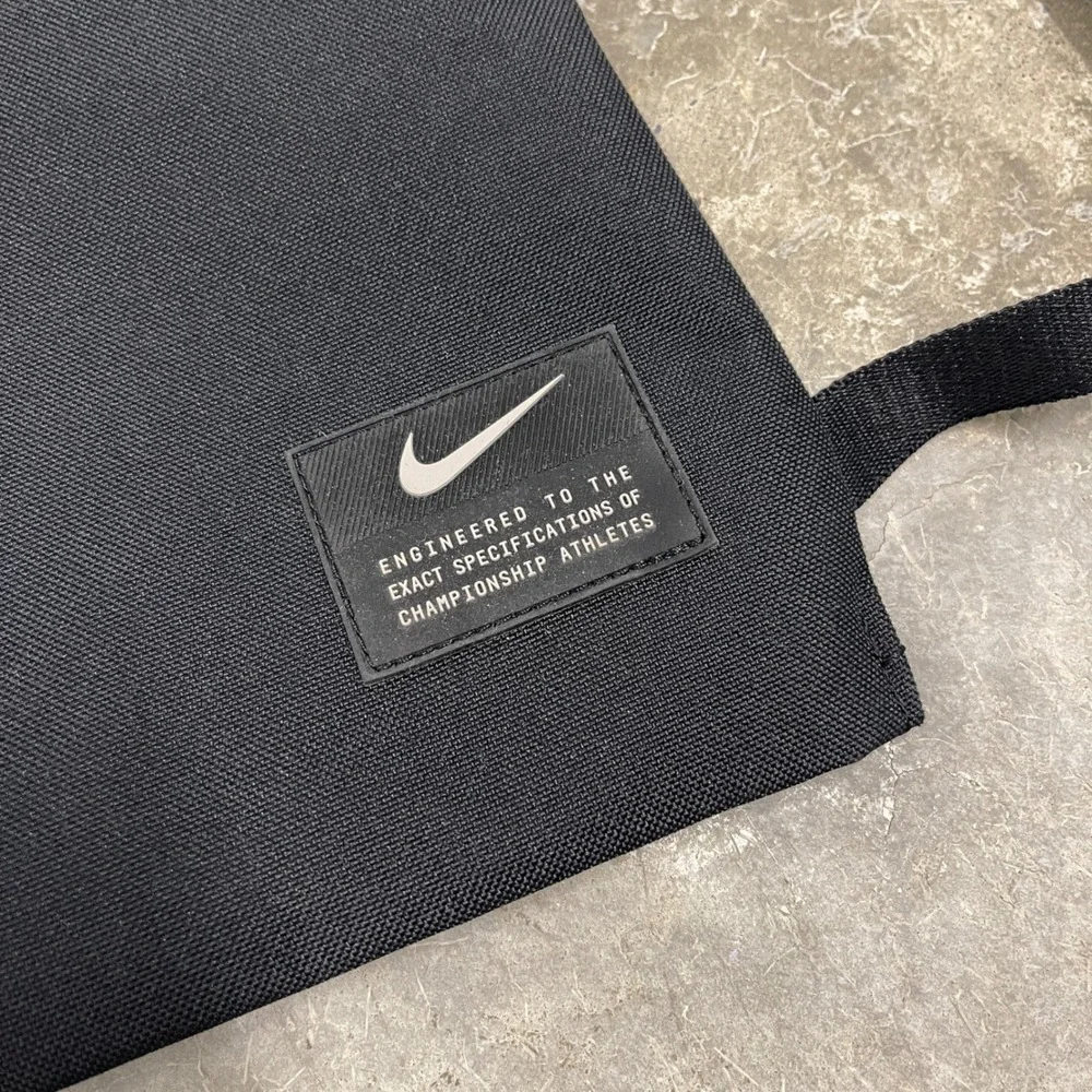 Nike Black 900 Denier Durable Drawstring Backpack Bag BA6146-010 NEW